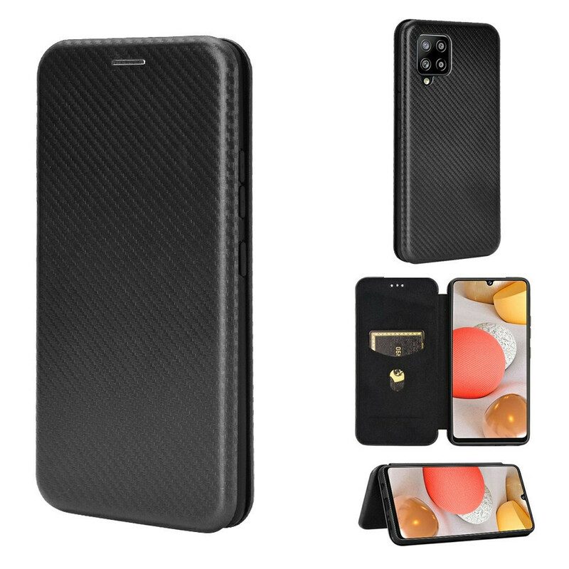 Schutzhülle Für Samsung Galaxy A42 5G Flip Case Kohlefaser