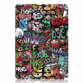 Samsung Galaxy Tab S9 Graffiti-stifthalter Mit Transparenter Rückseite