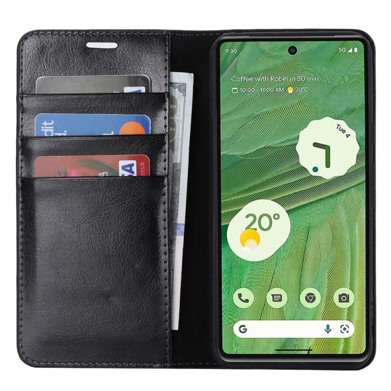 Flip Case Google Pixel 8 Pro Handyhülle Echtes Leder