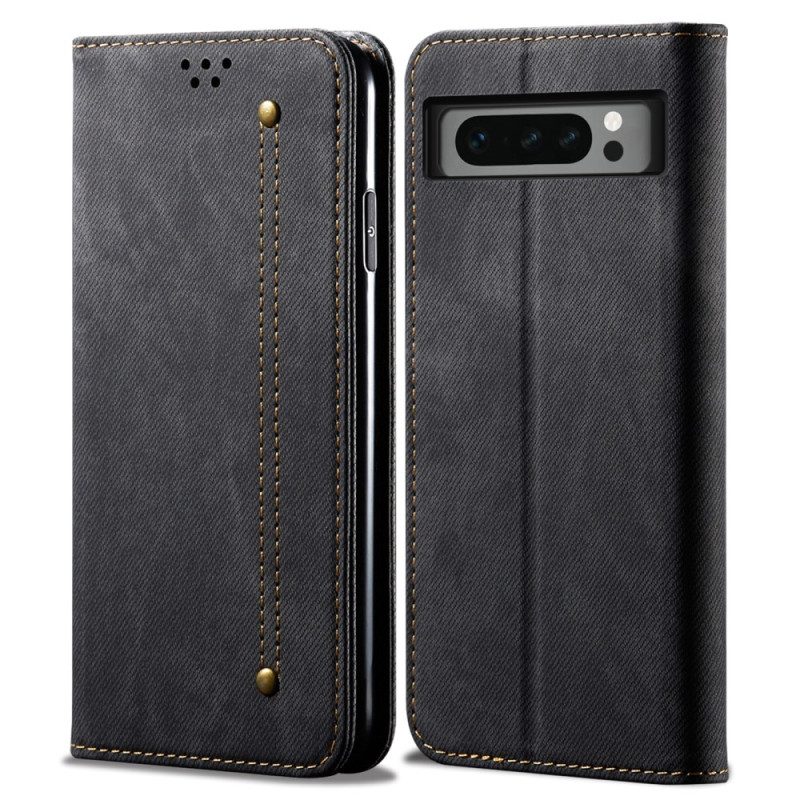 Flip Case Google Pixel 8 Pro Jeansstoff