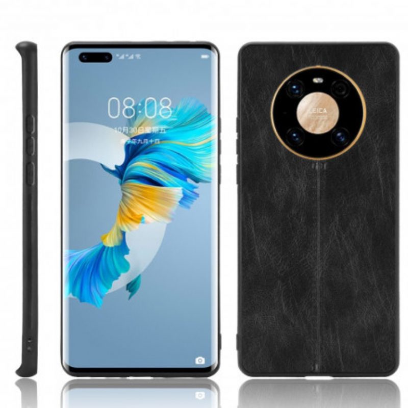 Hülle Für Huawei Mate 40 Pro Couture-ledereffekt