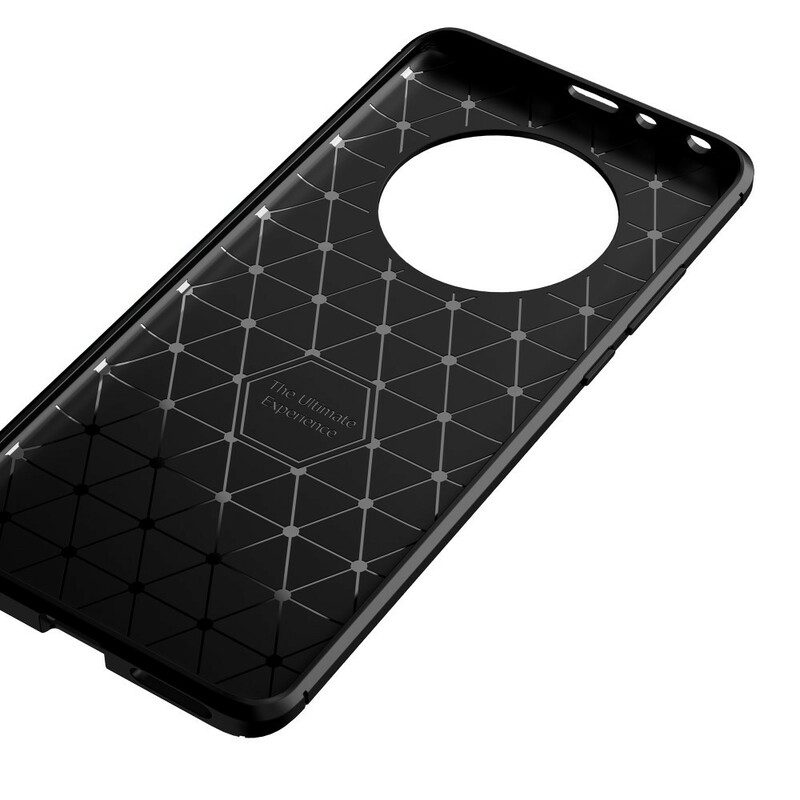 Hülle Für Huawei Mate 40 Pro Flexible Kohlefaserstruktur