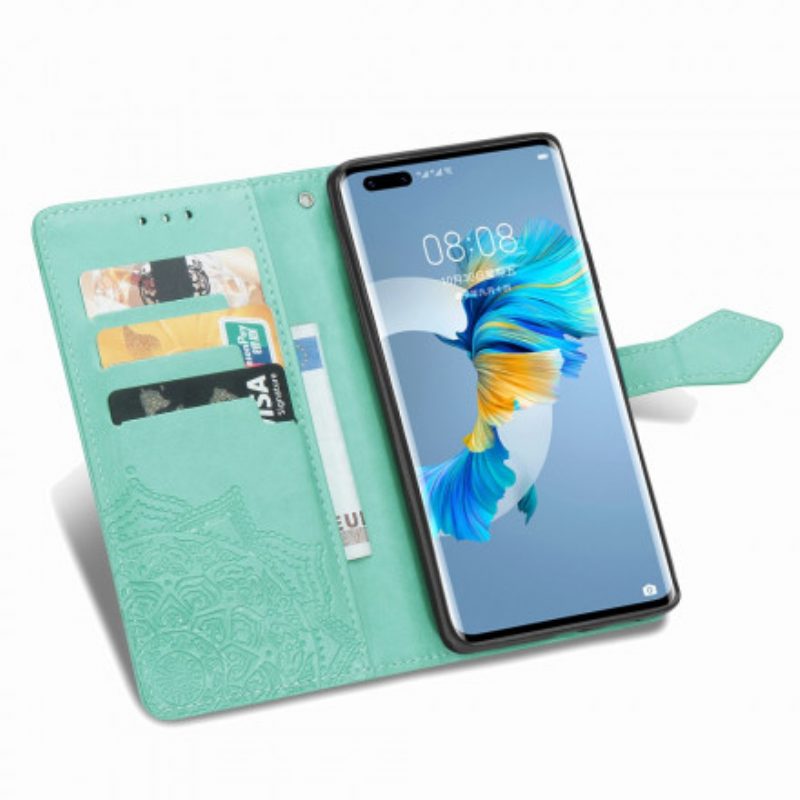 Lederhüllen Für Huawei Mate 40 Pro Mandala-mittelalter