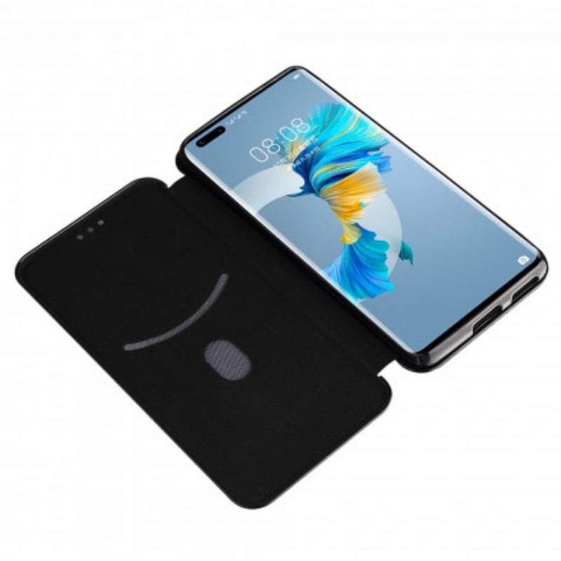 Schutzhülle Für Huawei Mate 40 Pro Flip Case Kohlefaser