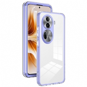 Hülle Oppo Reno 11 Pro 5g Handyhülle Transparenter Farbiger Rand