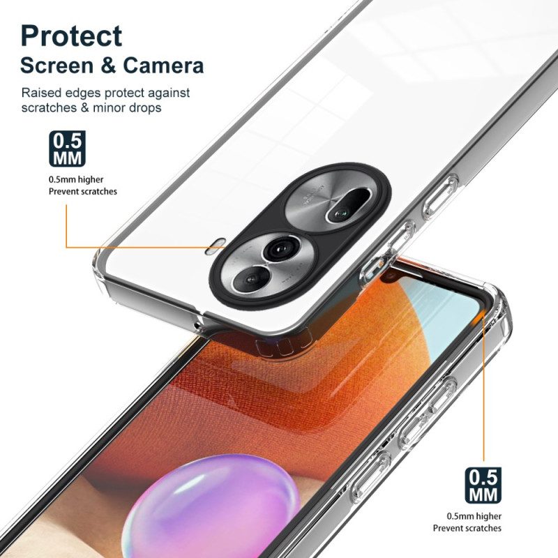 Hülle Oppo Reno 11 Pro 5g Handyhülle Transparenter Farbiger Rand