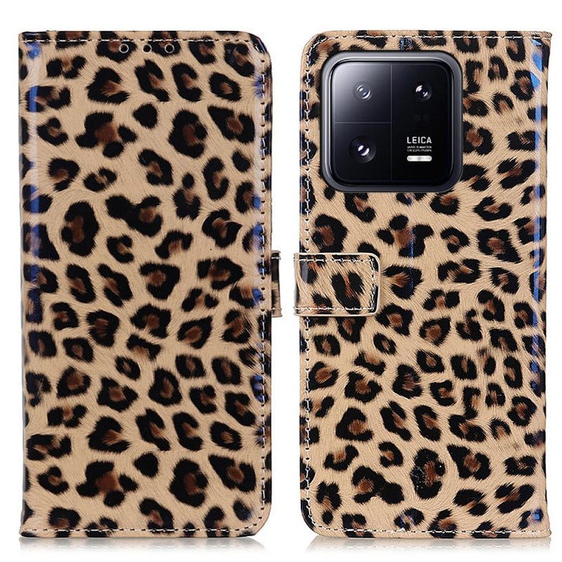 Flip Case Für Xiaomi 13 Pro Leopard