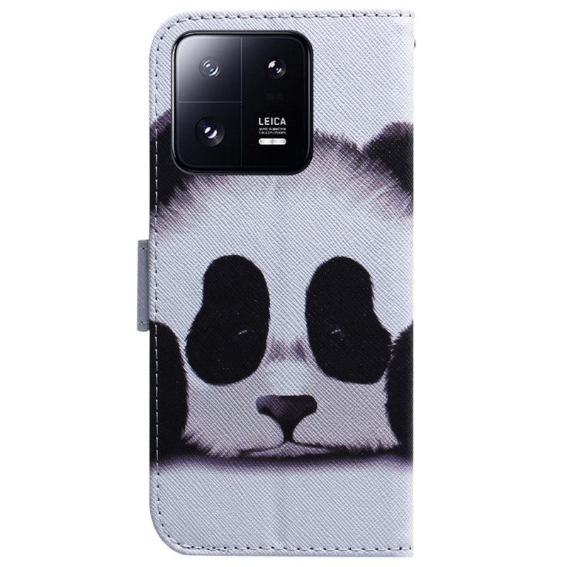 Flip Case Für Xiaomi 13 Pro Mit Kordel Riemchenpanda