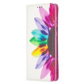 Flip Case Für Samsung Galaxy A21s Aquarellblume