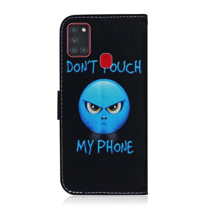 Flip Case Für Samsung Galaxy A21s Emoji-telefon