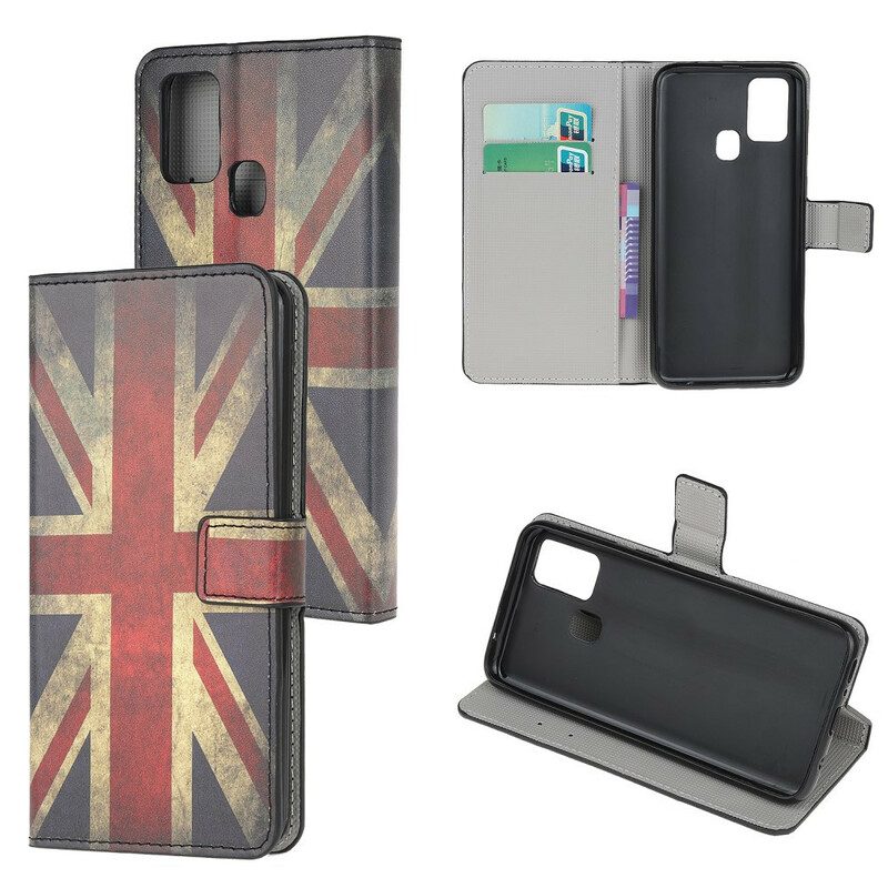 Flip Case Für Samsung Galaxy A21s England-flagge