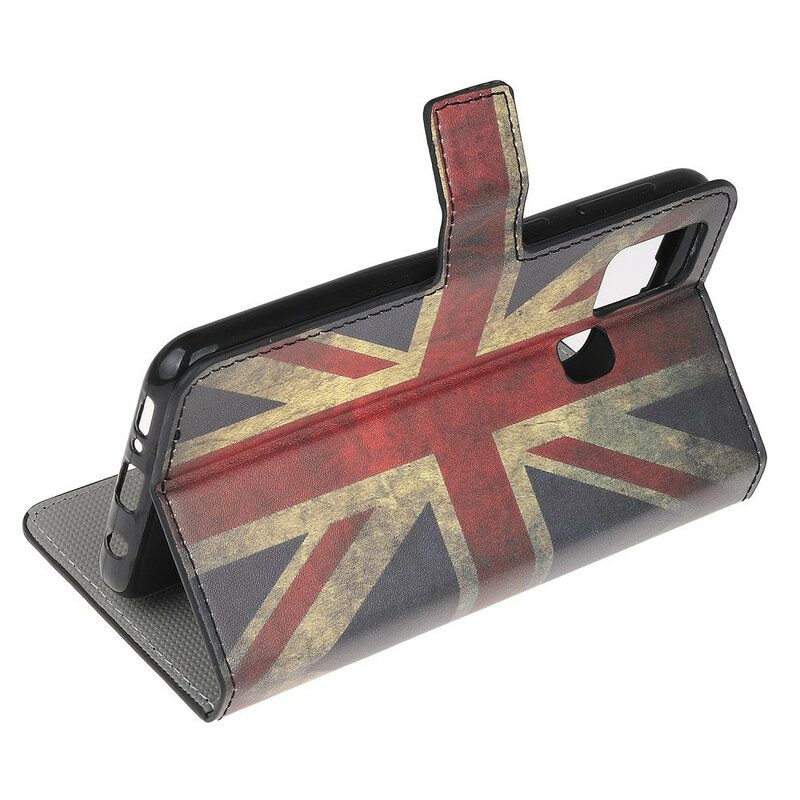 Flip Case Für Samsung Galaxy A21s England-flagge