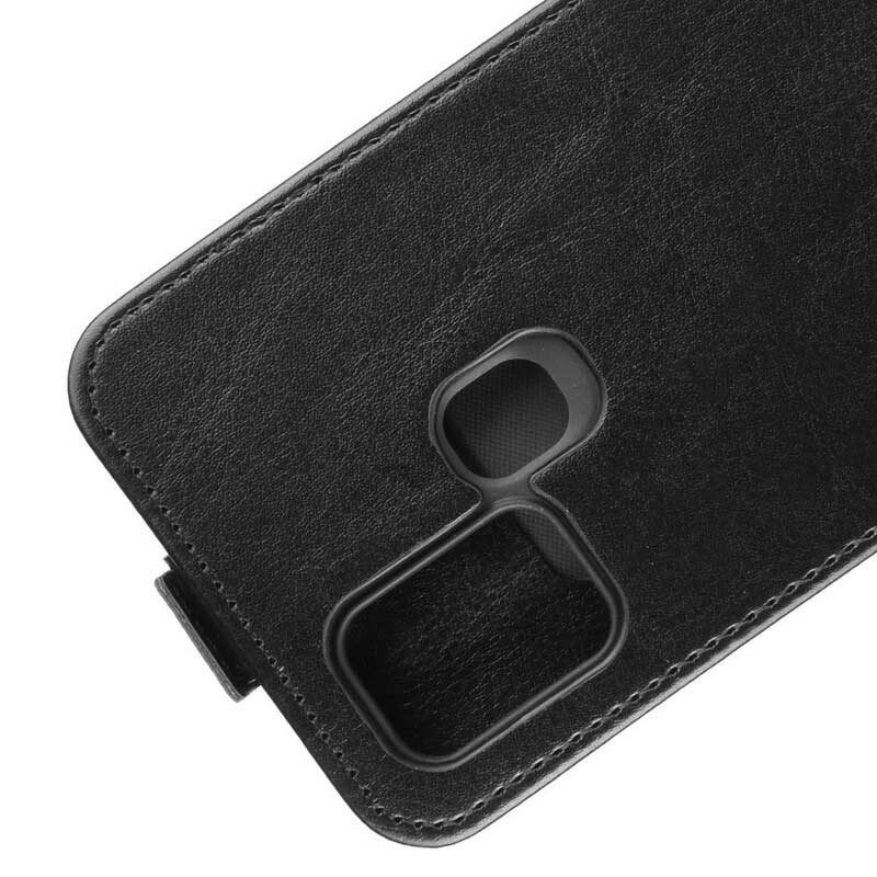 Lederhüllen Für Samsung Galaxy A21s Flip Case Faltender Ledereffekt