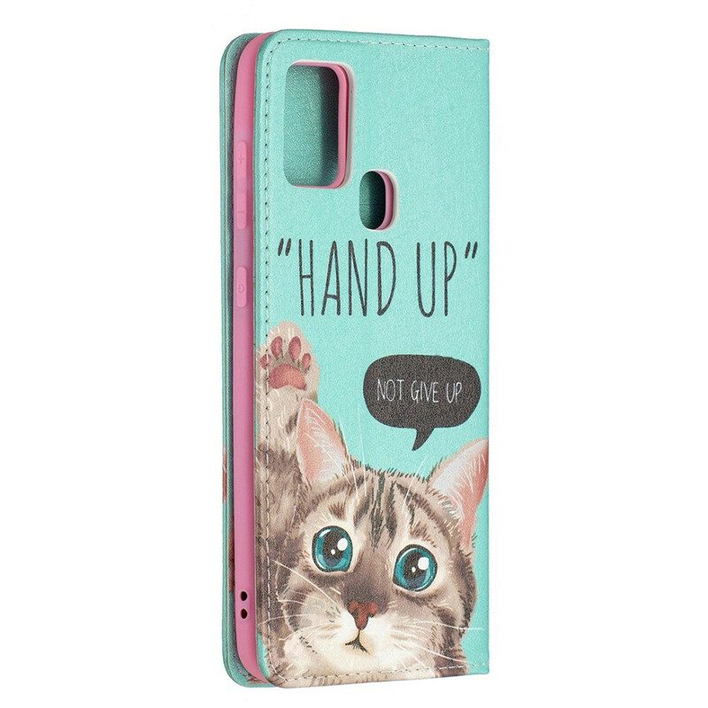 Schutzhülle Für Samsung Galaxy A21s Flip Case Hand-up