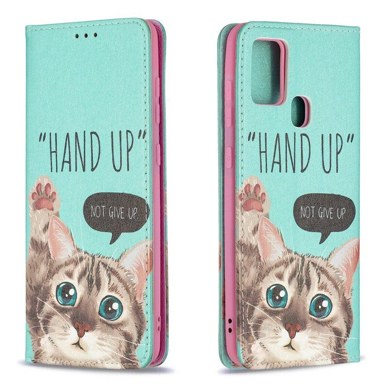 Schutzhülle Für Samsung Galaxy A21s Flip Case Hand-up