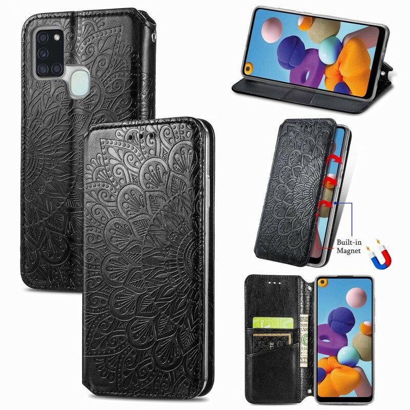 Schutzhülle Für Samsung Galaxy A21s Flip Case Mandala