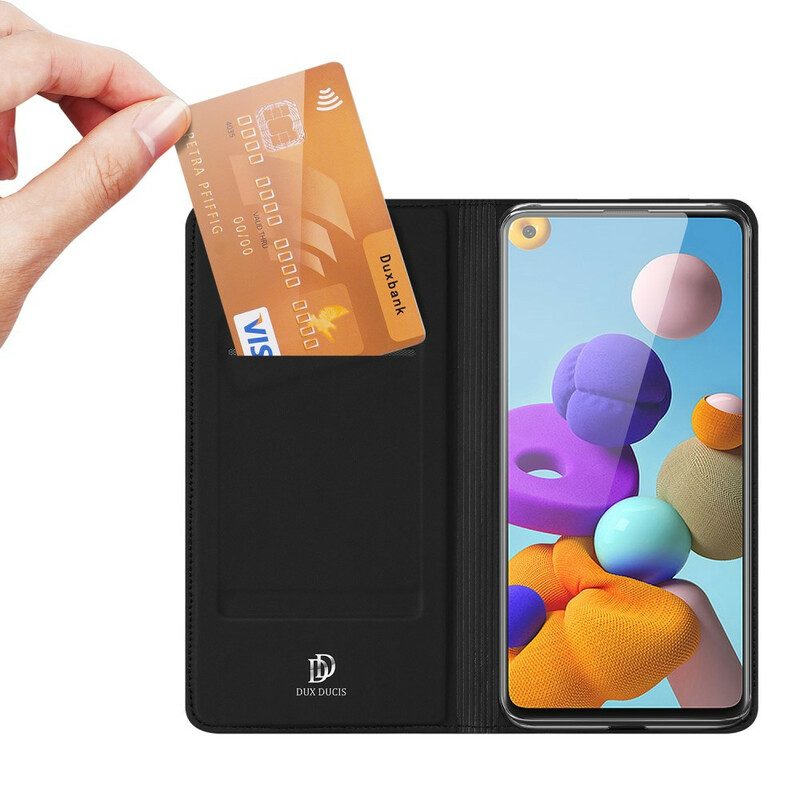 Schutzhülle Für Samsung Galaxy A21s Flip Case Skin Pro Dux Ducis