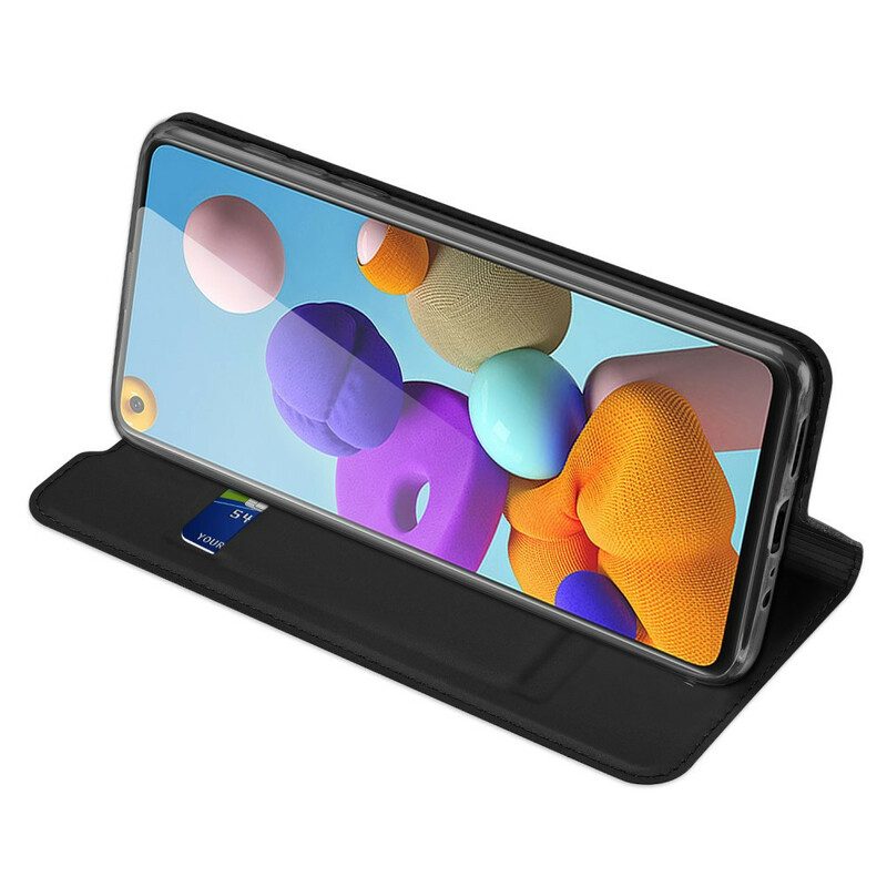 Schutzhülle Für Samsung Galaxy A21s Flip Case Skin Pro Dux Ducis