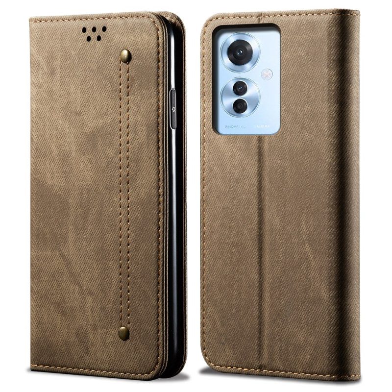 Case Für Oppo Reno 11f 5g Jeansstoff