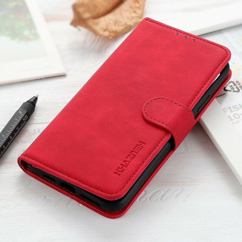 Flip Case Für Xiaomi Mi 10 Lite Matter Vintage-ledereffekt Khazneh