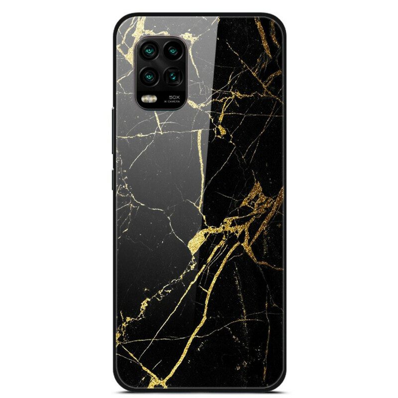 Handyhülle Für Xiaomi Mi 10 Lite Supreme Marble Gehärtetes Glas