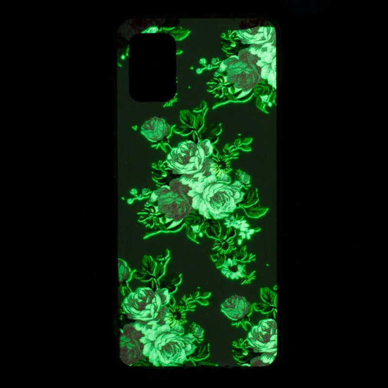 Hülle Für Xiaomi Mi 10 Lite Fluoreszierende Freiheitsblumen