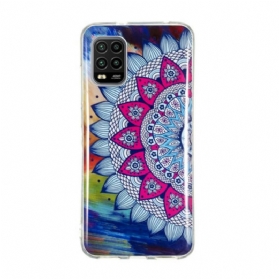 Hülle Für Xiaomi Mi 10 Lite Fluoreszierendes Buntes Mandala