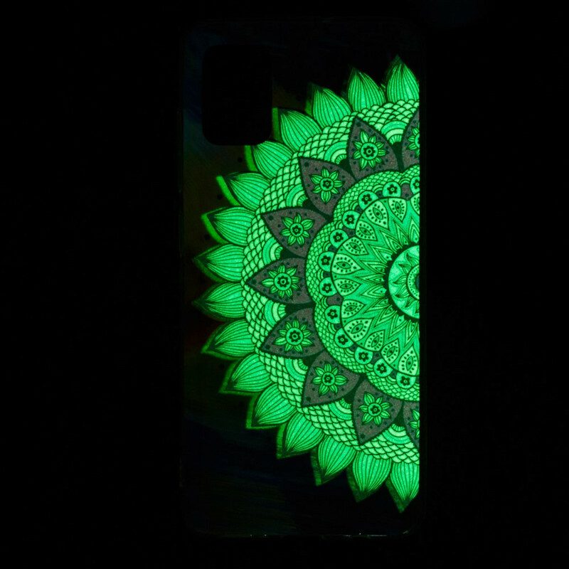 Hülle Für Xiaomi Mi 10 Lite Fluoreszierendes Buntes Mandala