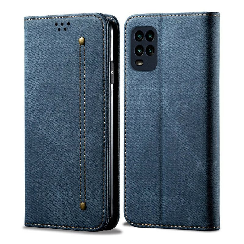 Schutzhülle Für Xiaomi Mi 10 Lite Flip Case Denim-stoff