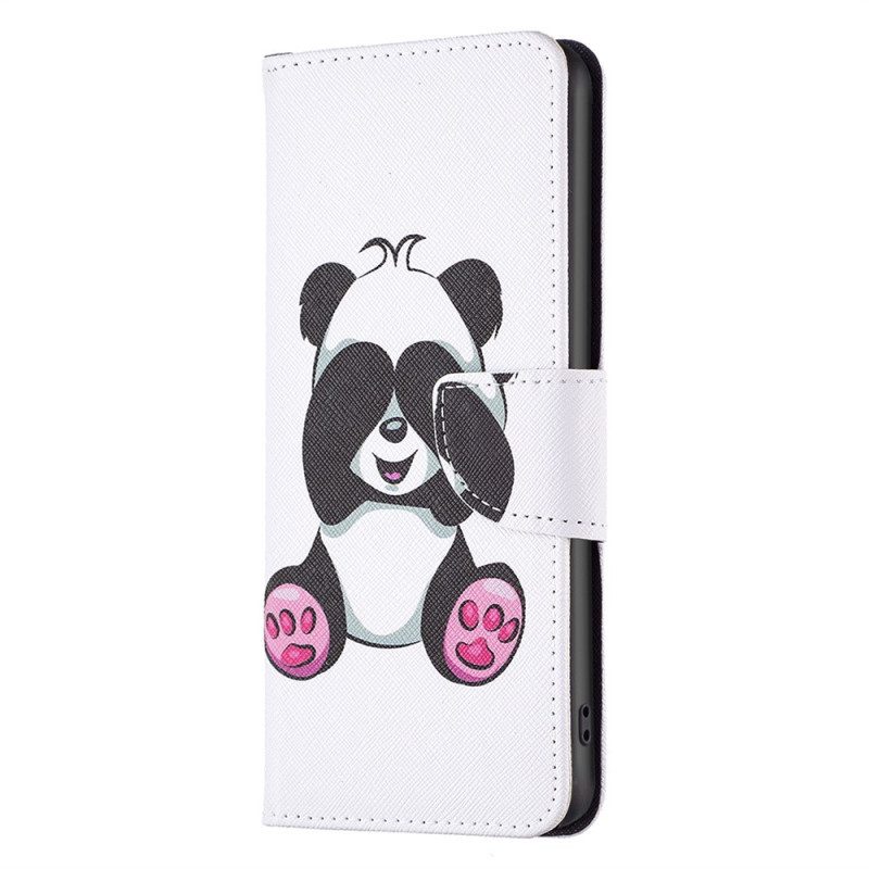 Flip Case Für iPhone 14 Plus Panda-spaß