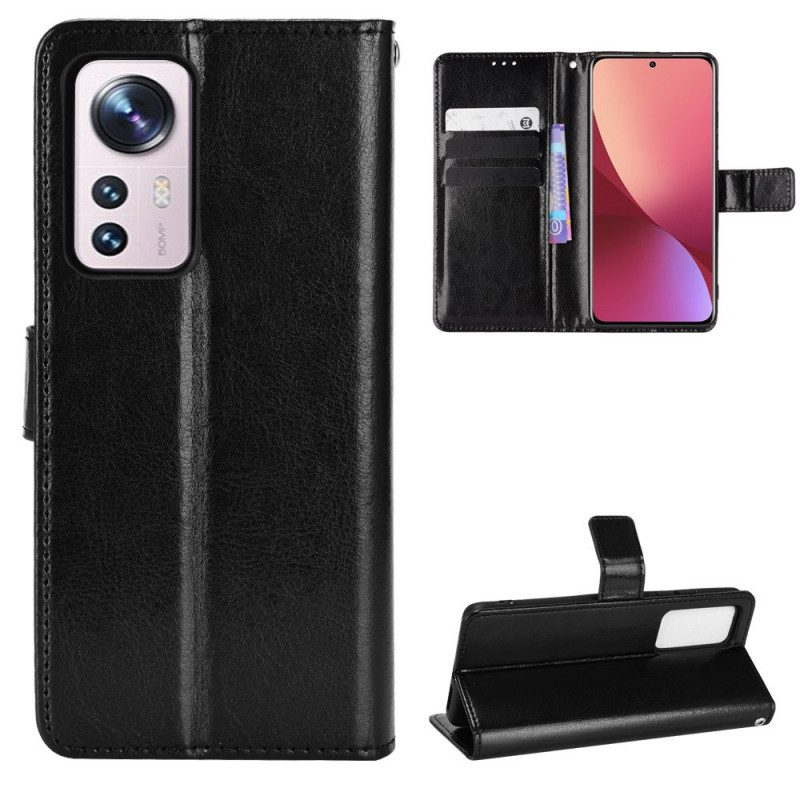 Flip Case Für Xiaomi 12 / 12X Auffälliges Kunstleder