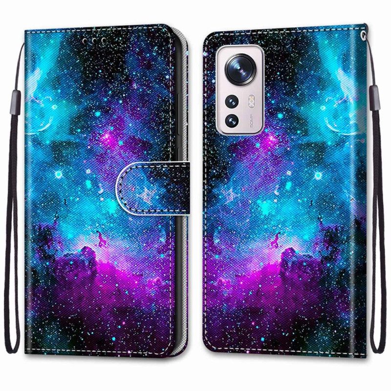 Flip Case Für Xiaomi 12 / 12X Kosmischer Himmel