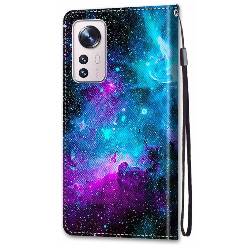 Flip Case Für Xiaomi 12 / 12X Kosmischer Himmel