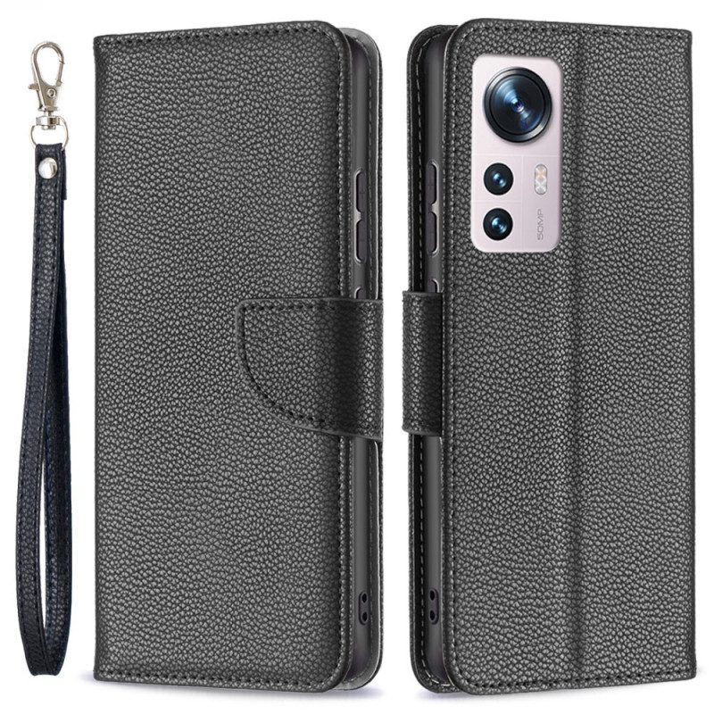 Flip Case Für Xiaomi 12 / 12X Flip Case Lychee Rabat Oblique