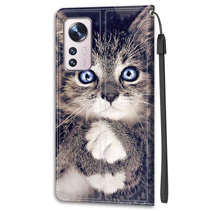 Flip Case Für Xiaomi 12 / 12X Mit Kordel Katzen Katzen Tanga Katzen