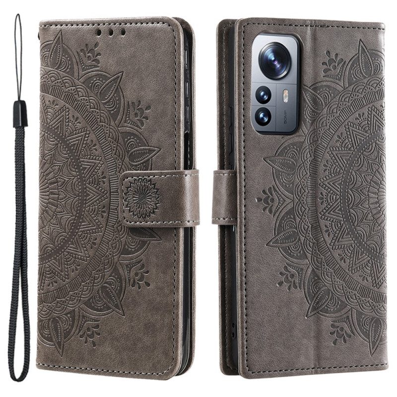 Flip Case Für Xiaomi 12 / 12X Sonnenmandala