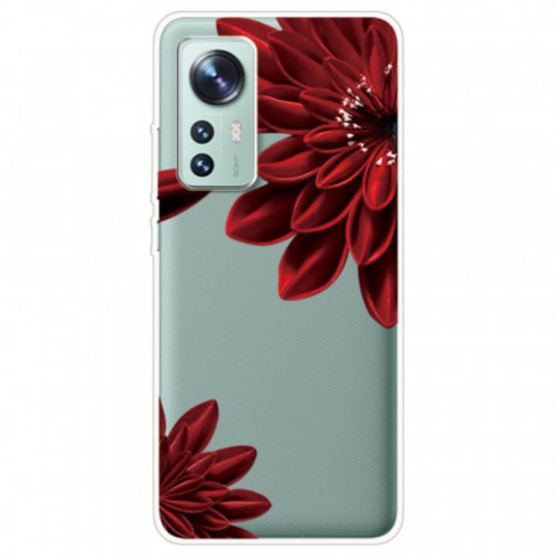 Hülle Für Xiaomi 12 / 12X Rote Blumen