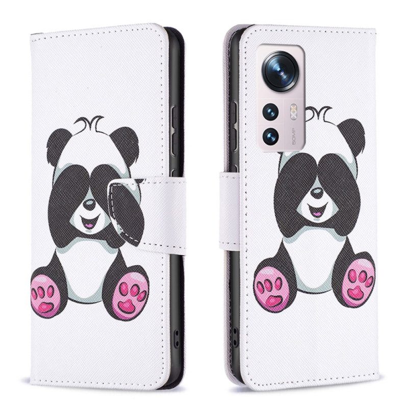 Lederhüllen Für Xiaomi 12 / 12X Panda-spaß