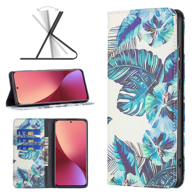 Schutzhülle Für Xiaomi 12 / 12X Flip Case Blätter