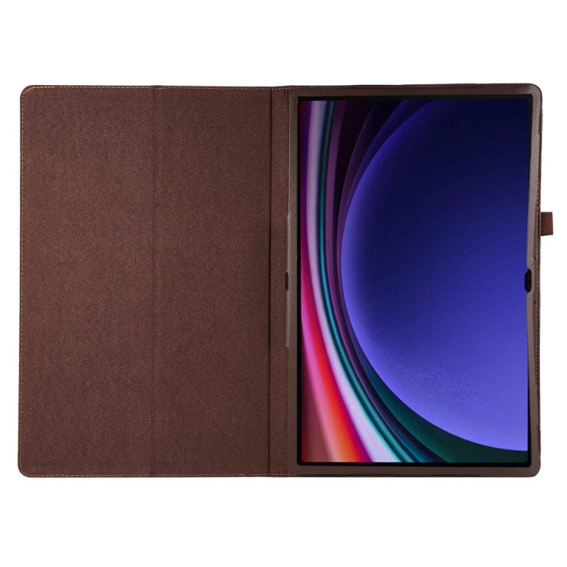 Case Samsung Galaxy Tab S9 Ultra Handyhülle Litschi-leder-stil