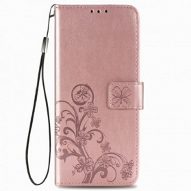 Flip Case Für Samsung Galaxy Z Fold 3 5G Blumen-design Mit Umhängeband