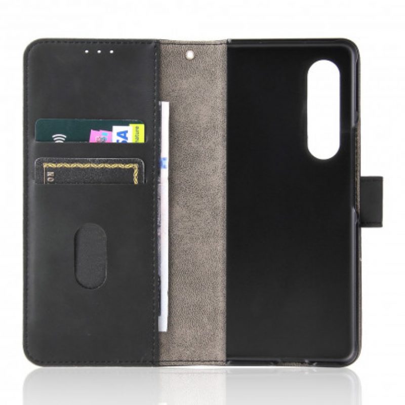 Flip Case Für Samsung Galaxy Z Fold 3 5G Hautberührung