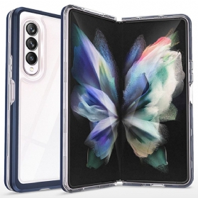 Handyhülle Für Samsung Galaxy Z Fold 3 5G Transparente Hybrid-farbkanten