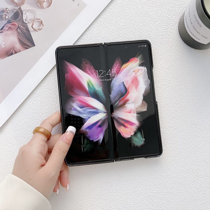 Hülle Für Samsung Galaxy Z Fold 3 5G Displayschutzfolie Und Ringhalter