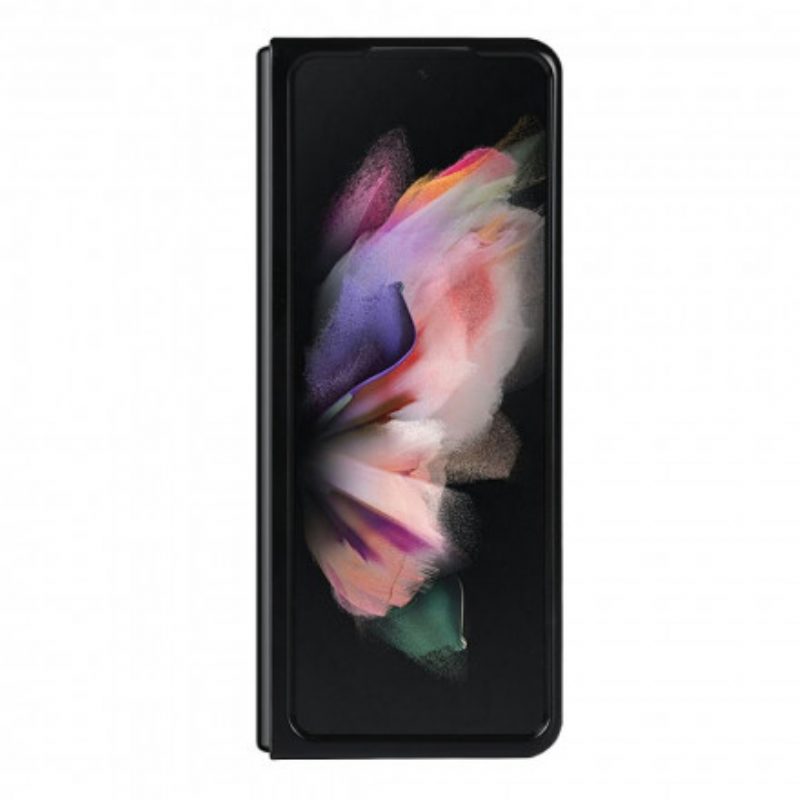 Hülle Für Samsung Galaxy Z Fold 3 5G Litschi-lederständer