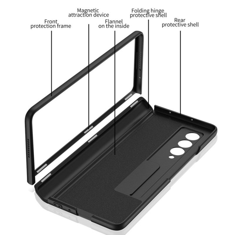 Hülle Für Samsung Galaxy Z Fold 3 5G Starre Kunststoffhalterung Gkk