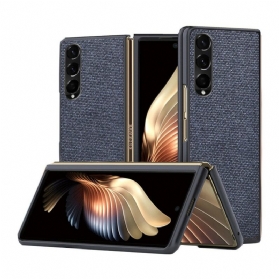 Hülle Für Samsung Galaxy Z Fold 3 5G Strukturierter Ledereffekt