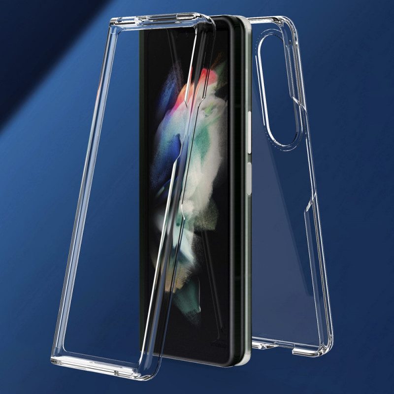 Hülle Für Samsung Galaxy Z Fold 3 5G Transparente Farbige Kanten