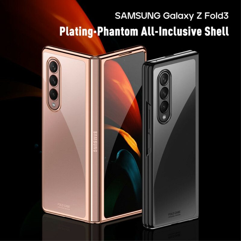 Hülle Für Samsung Galaxy Z Fold 3 5G Transparente Metallkanten