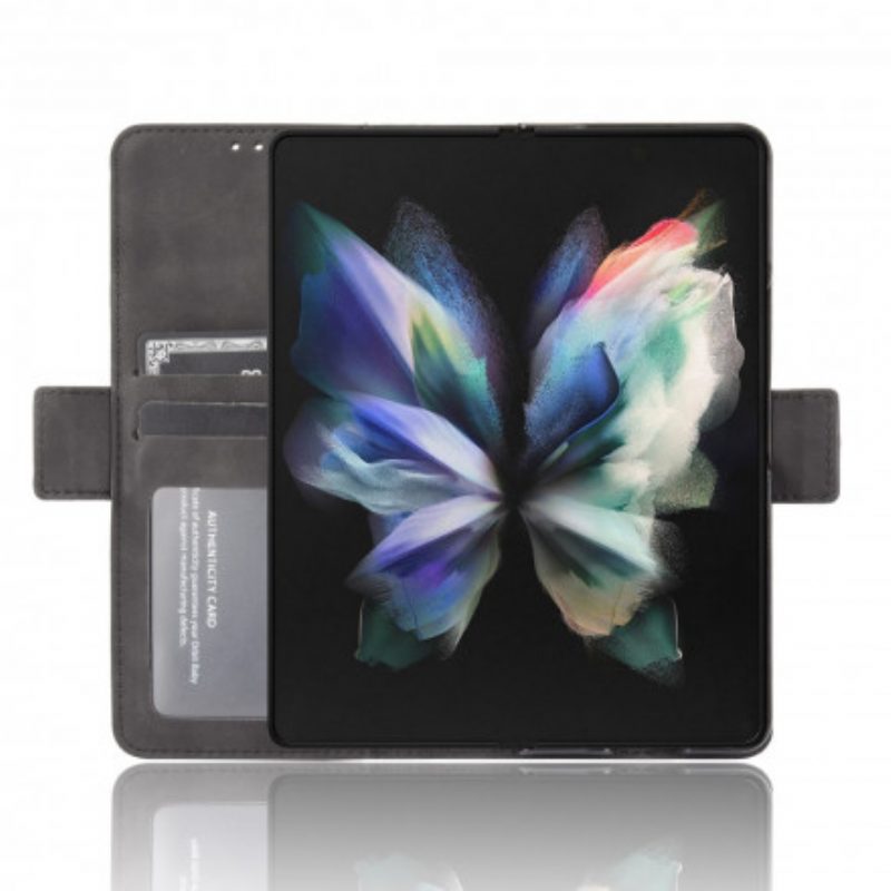 Lederhüllen Für Samsung Galaxy Z Fold 3 5G Multi-card Premier Class